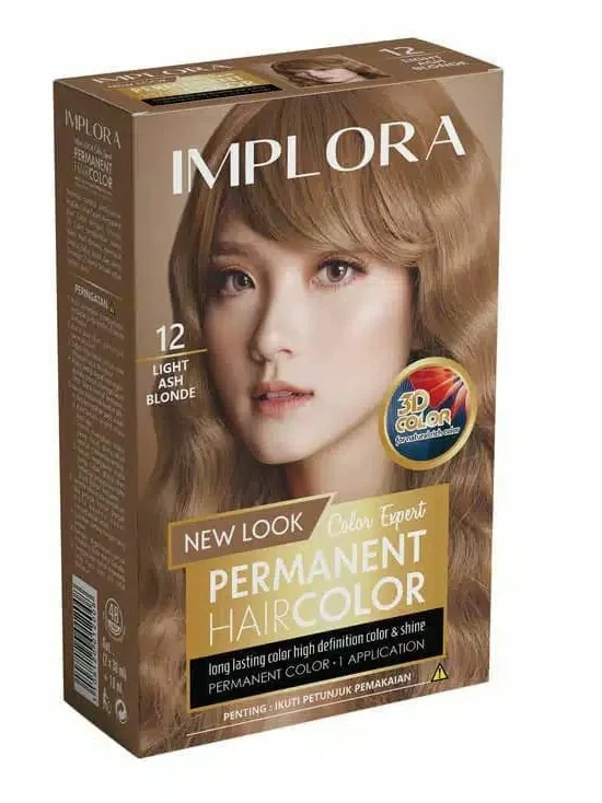 Implora Hair Color 12 Light Ash Blonde