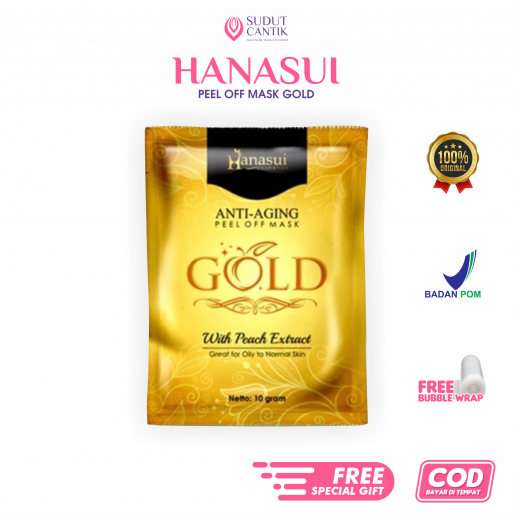 HANASUI PEEL OFF MASK GOLD DI SUDUTCANTIKOFFICIAL