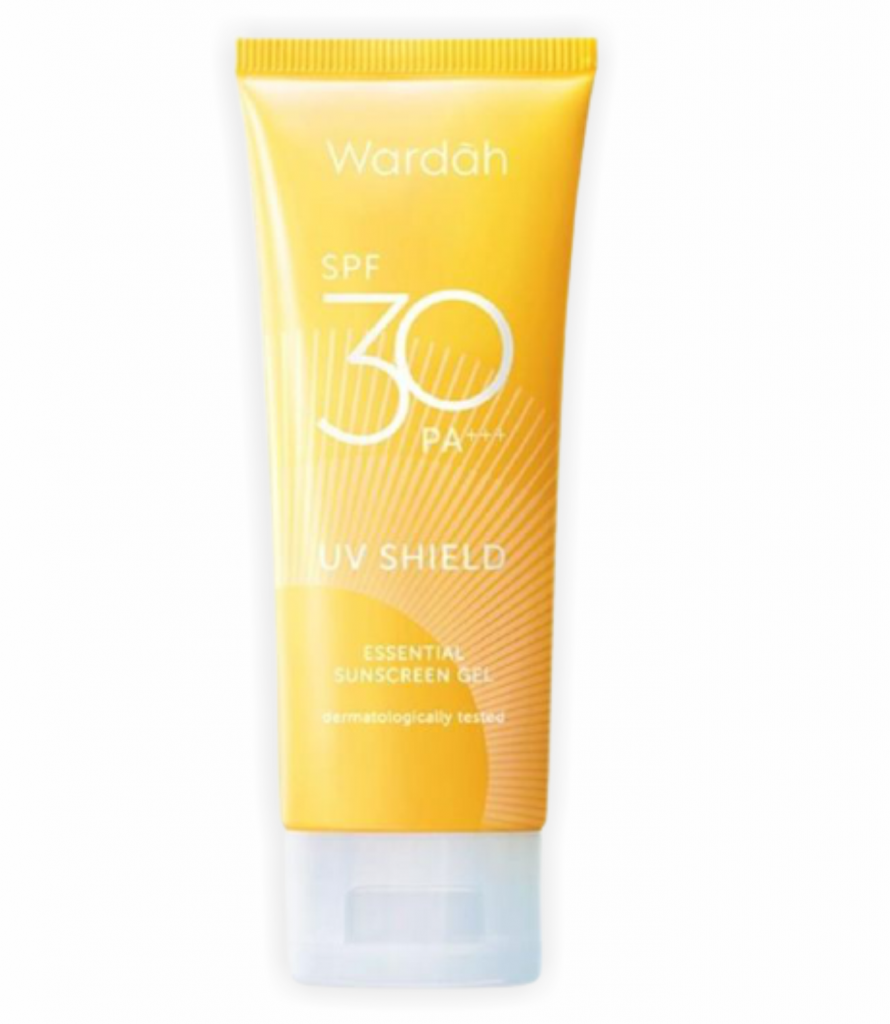 manfaat sunscreen wardah WARDAH UV SHIELD ESSENTIAL SUNSCREEN GEL SPF30 DI SUDUTCANTIKOFFICIAL