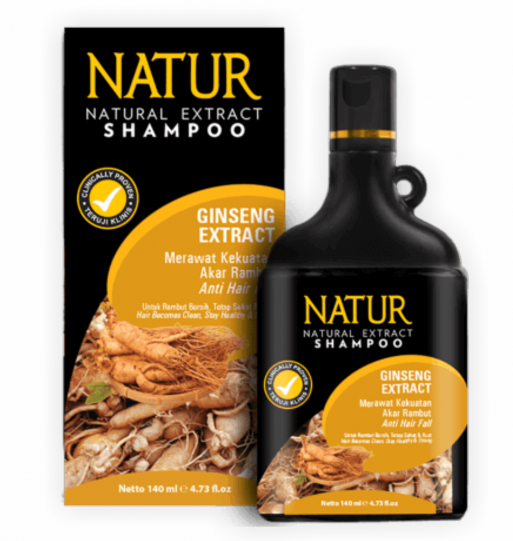 natur untuk rambut rontok NATUR SHAMPOO GINGSENG 140ML DI SUDUTCANTIKOFFICIAL