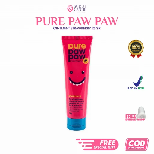 PURE PAW PAW OINTMENT STRAWBERRY 25GR DI SUDUTCANTIKOFFICIAL
