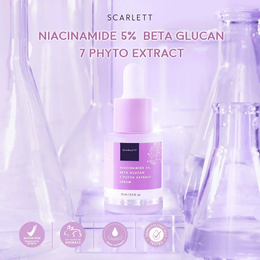 varian best seller scarlett whitening serum  serum scarlett terbaru niacinamide