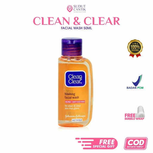 CLEAN & CLEAR FACIAL WASH 50ML di website Sudut Cantik