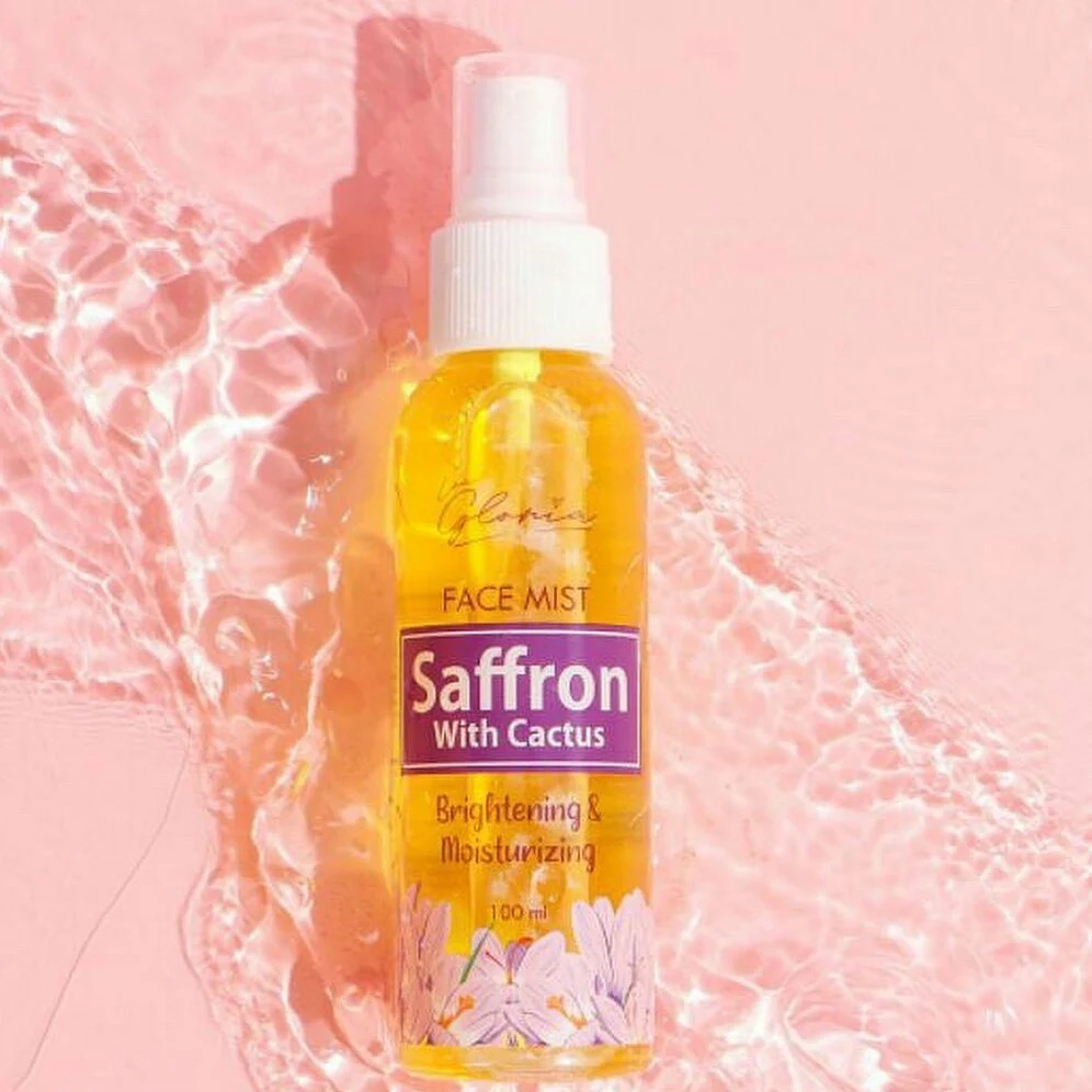 cara menggunakan saffron face mist lea gloria aroma