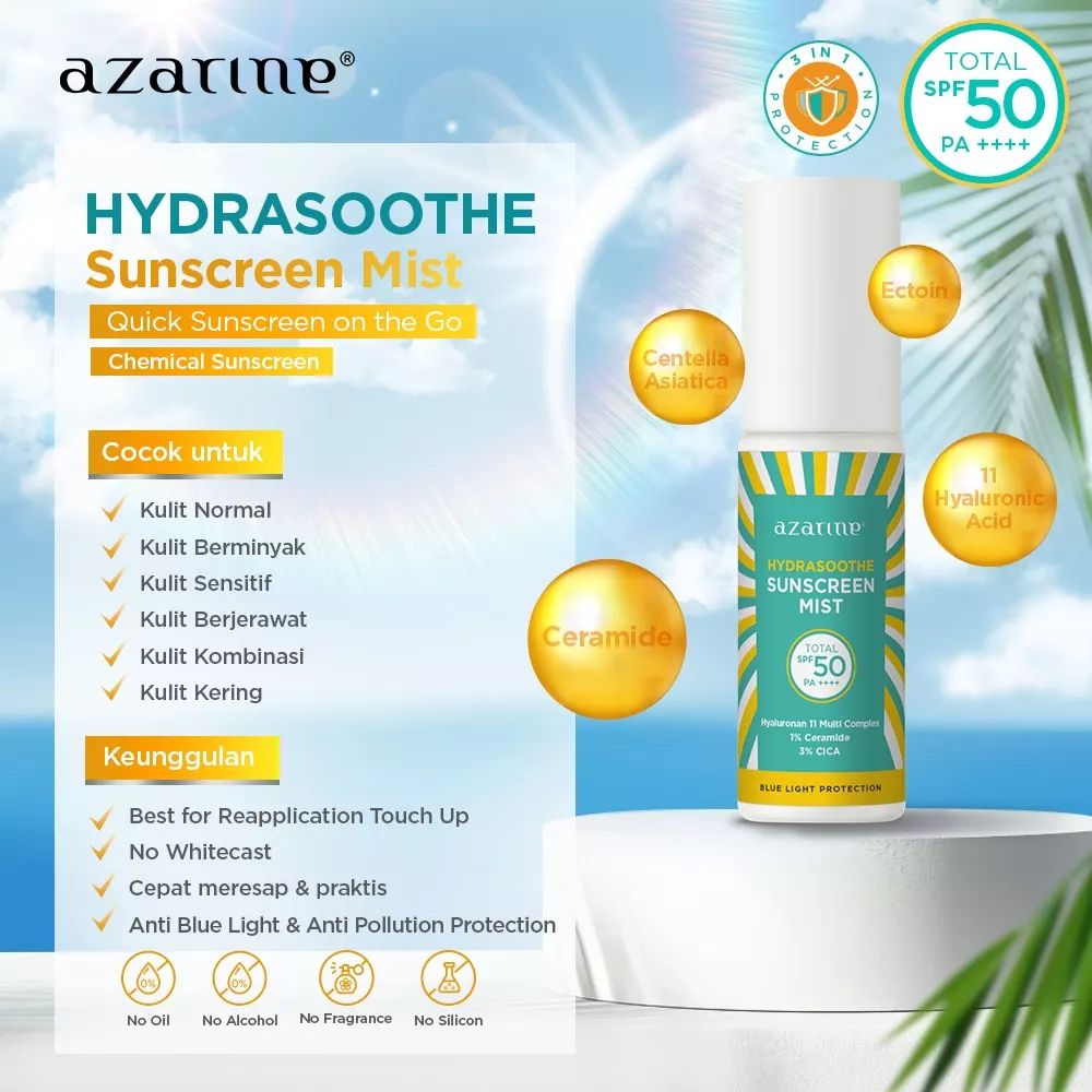 review azarine face mist sunscreen