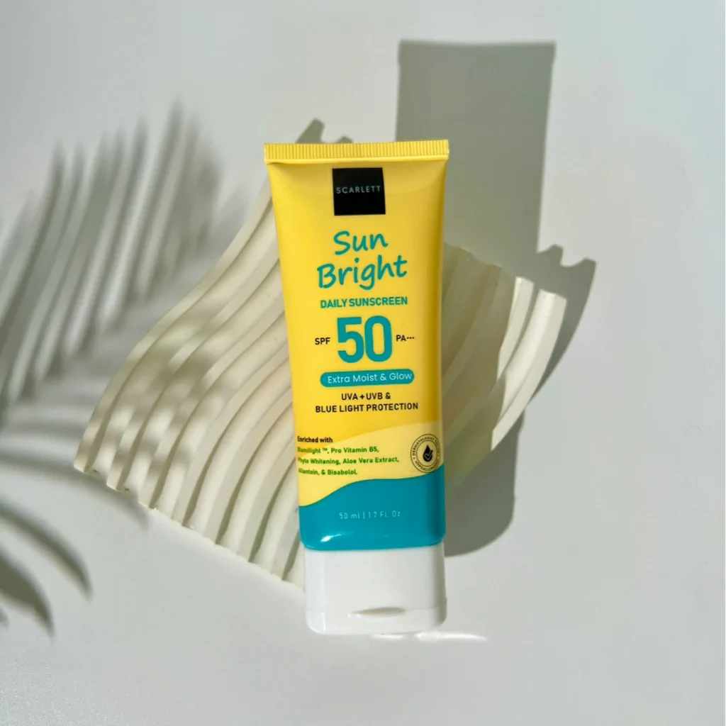 Artikel Sunscreen Scarlett Review Sun Bright Daily Mencegah Flek! di website Sudut Cantik 2