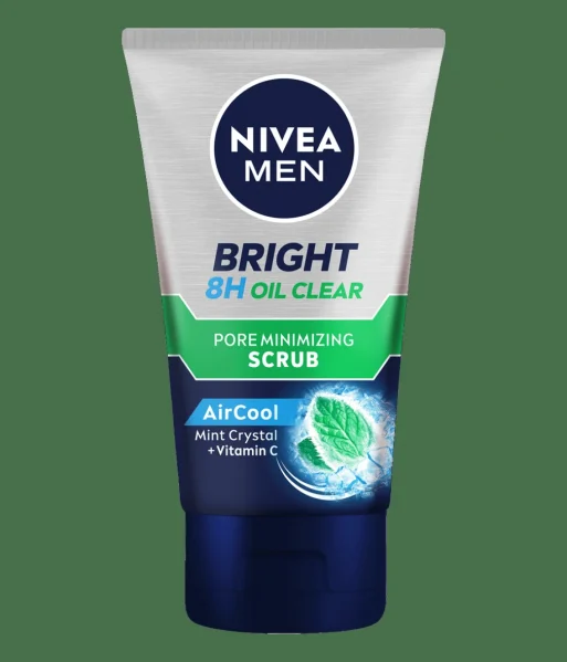 Nivea Men Bright Oil Clear Pore Minimizing Scrub 100ML di website Sudut Cantik