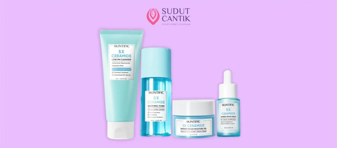 urutan skincare skintific review skintific repair barrier set, perbaiki skin barrier